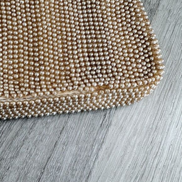 Vintage Beaded Clutch with Floral Design - Picture 3 of 5